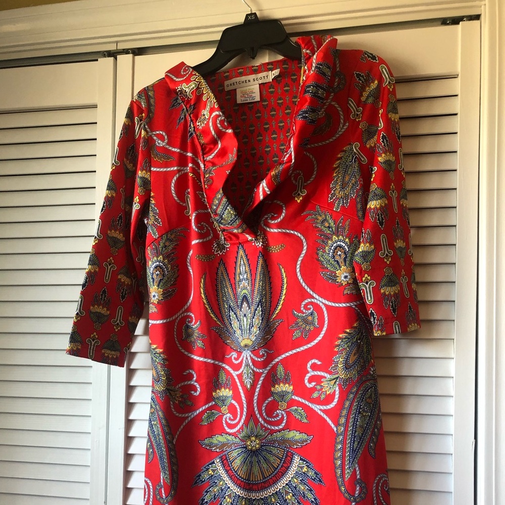 Gretchen Scott signature paisley dress!! Size medium. Worn once!